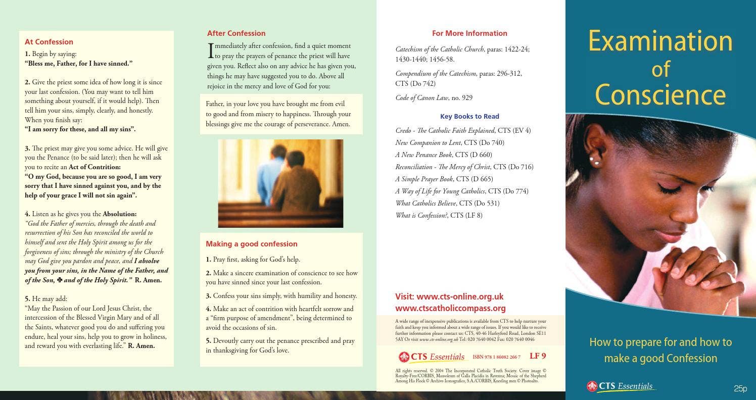 Examination of Conscience Leaflet by Catholic Truth Society - Issuu