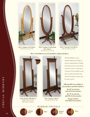 E & G Amish Furniture 2014 Country Corner 家具目录 / Mirrors / 第 14 页