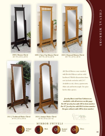 E & G Amish Furniture 2014 Country Corner 家具目录 / Mirrors / 第 15 页
