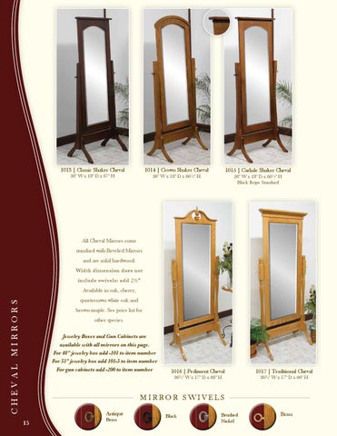 E & G Amish Furniture 2014 Country Corner 家具目录 / Mirrors / 第 16 页