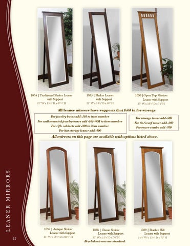 E & G Amish Furniture 2014 Country Corner 家具目录 / Mirrors / 第 18 页