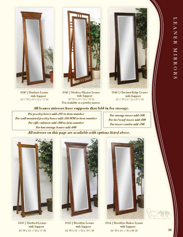 E & G Amish Furniture 2014 Country Corner 家具目录 / Mirrors / 第 19 页