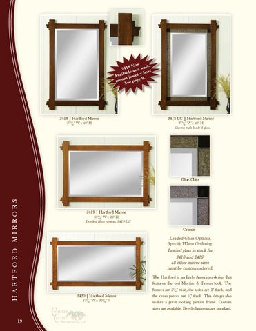 E & G Amish Furniture 2014 Country Corner 家具目录 / Mirrors / 第 20 页