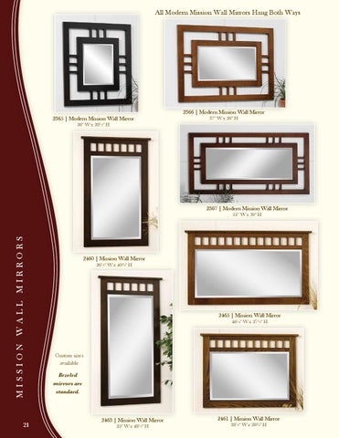 E & G Amish Furniture 2014 Country Corner 家具目录 / Mirrors / 第 22 页