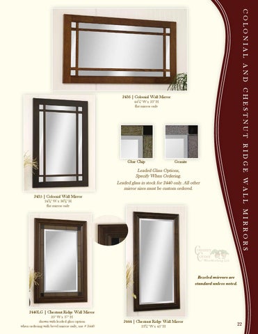 E & G Amish Furniture 2014 Country Corner 家具目录 / Mirrors / 第 23 页
