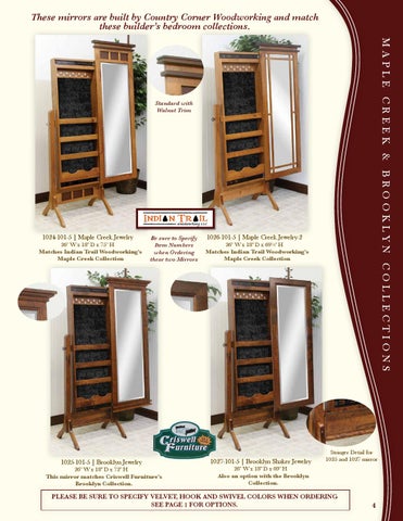 E & G Amish Furniture 2014 Country Corner 家具目录 / Mirrors / 第 5 页