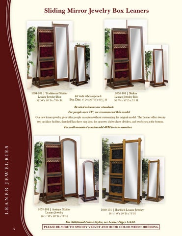 E & G Amish Furniture 2014 Country Corner 家具目录 / Mirrors / 第 6 页