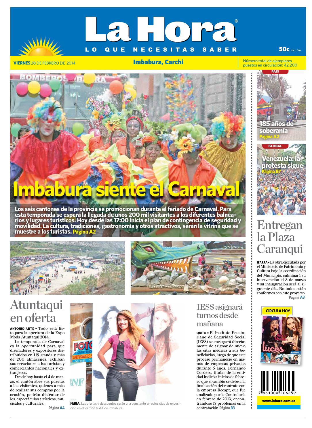 La Hora Imbabura 28 Febrero 2014 By LA HORA Ecuador Issuu