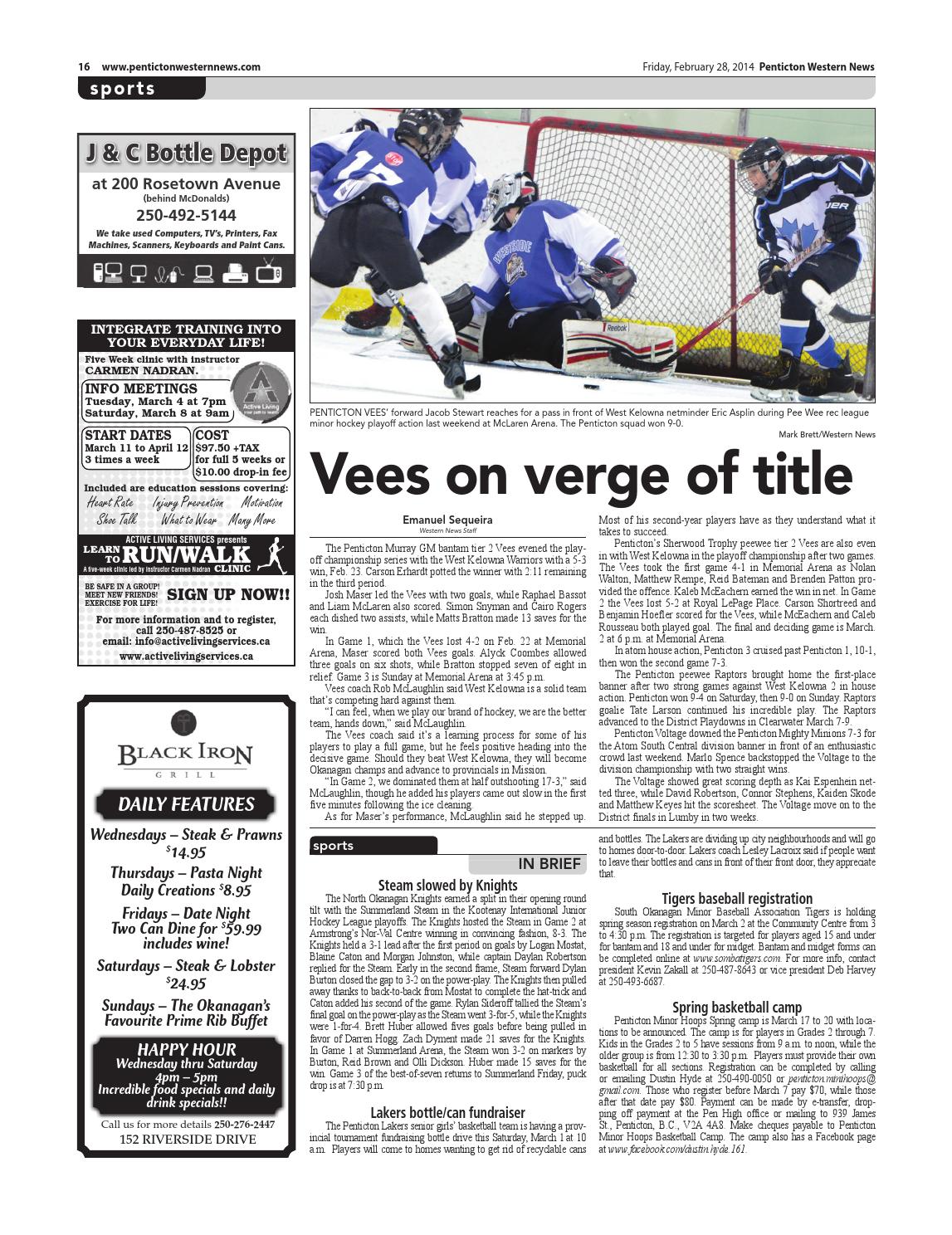 Penticton Western News February 28 2014 By Black Press Media
