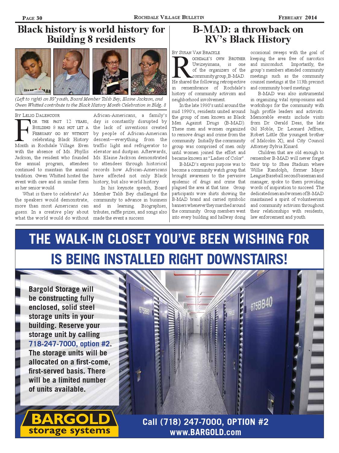 The Rochdale Village Bulletin February 2014 Edition by Rochdale Village