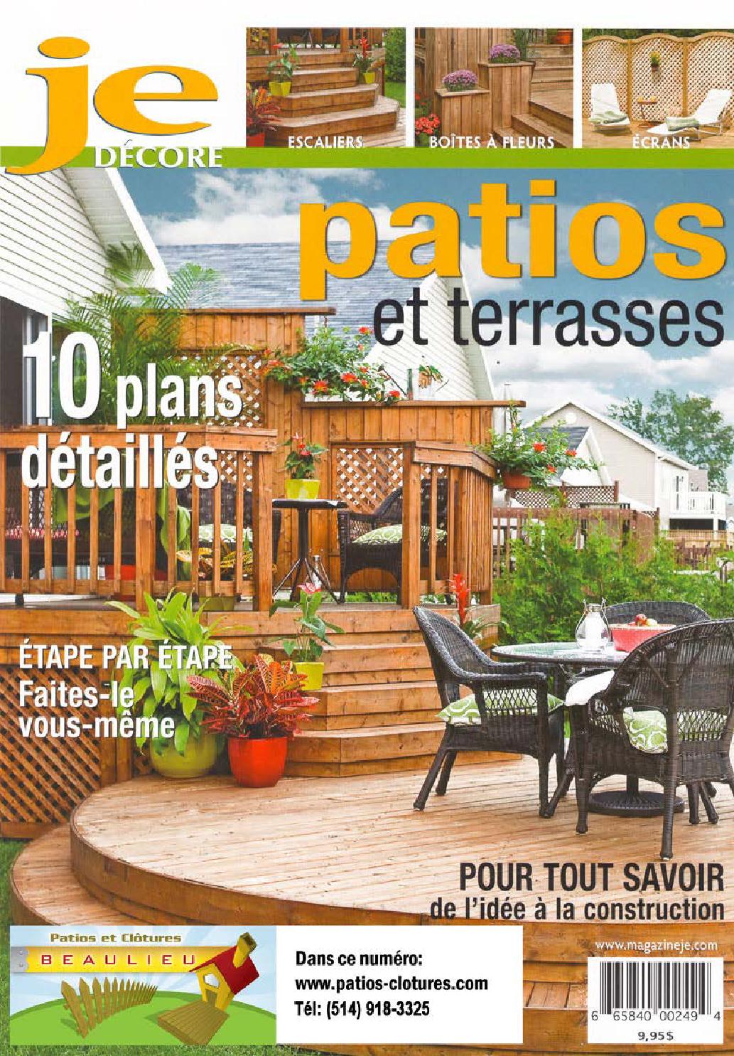 Magazine Je décore Patios et terrasses avril 2010 by Patios et