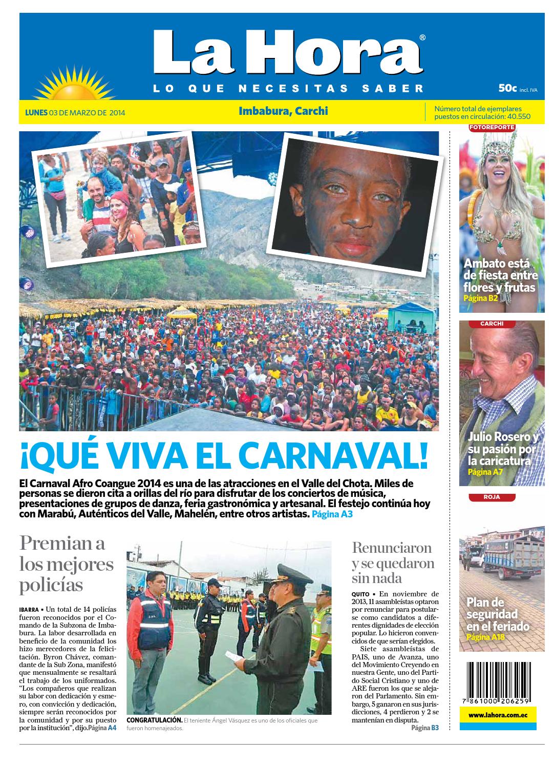 La Hora Imbabura 3 Marzo 2014 By LA HORA Ecuador Issuu