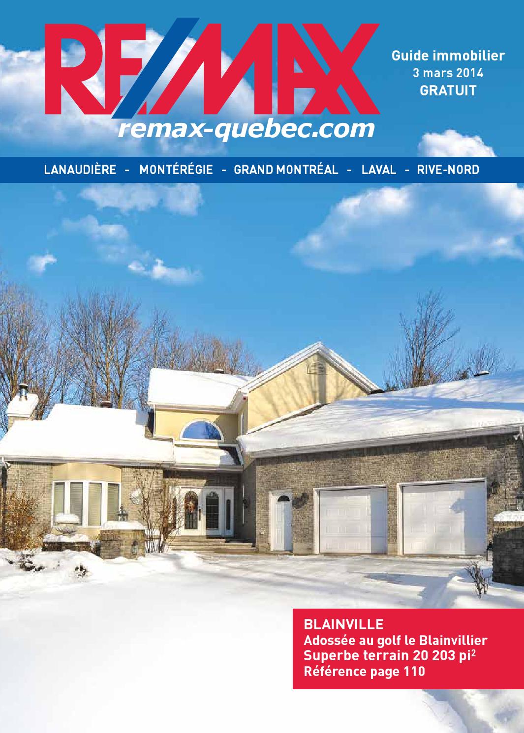 QUEBEC Remax Montreal 3 March., 2014 by NextHome Issuu