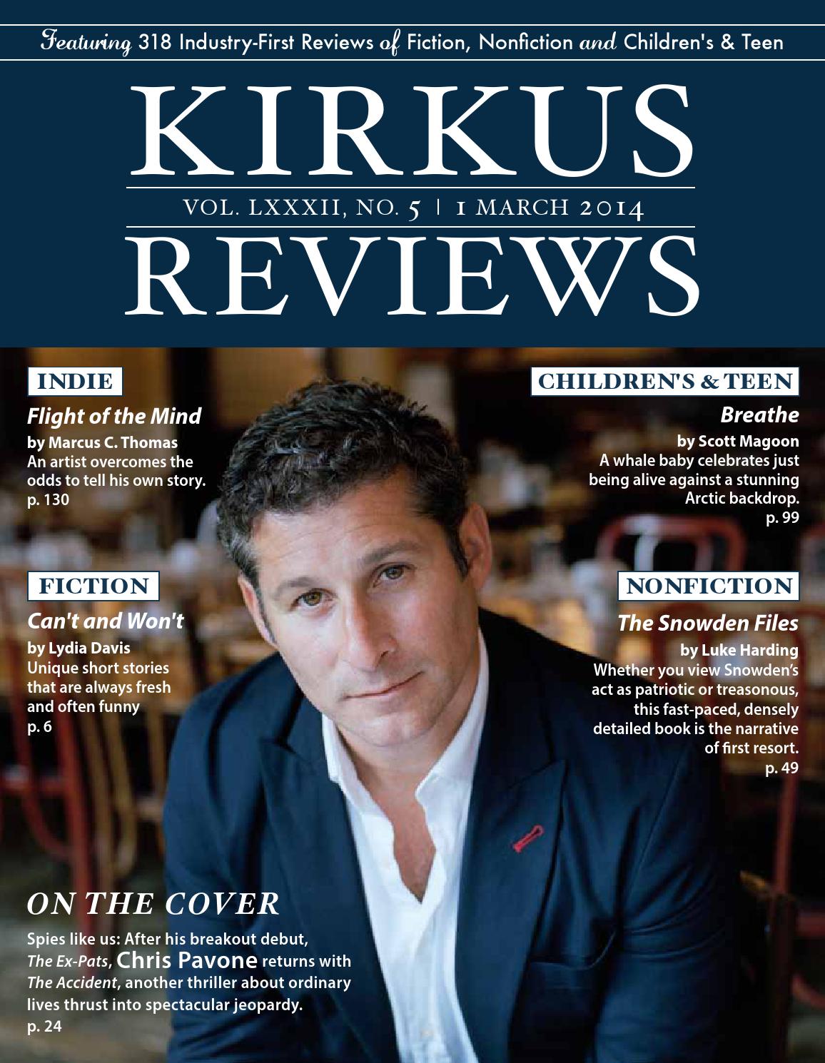 March 01, 2014: Volume LXXXII, No 5 by Kirkus Reviews - Issuu