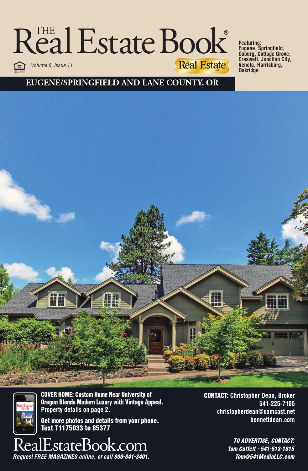 The Real Estate Book Lane County Edition by Central Oregon Real Estate