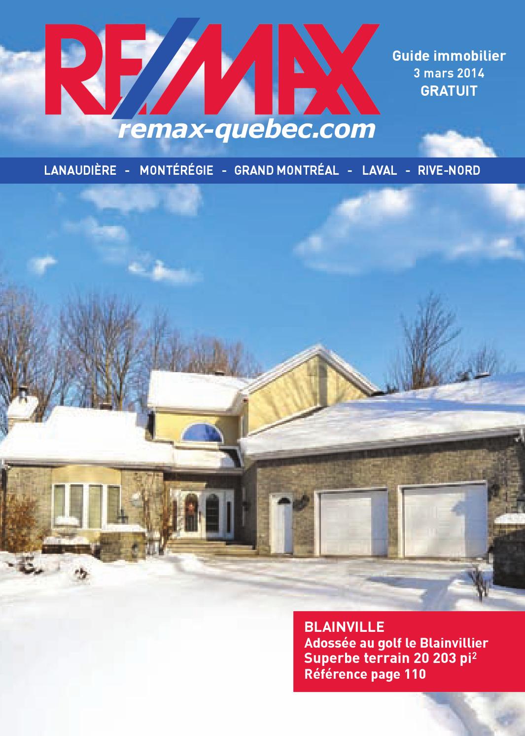 QUEBEC Remax Montreal 03 Mar., 2014 by NextHome Issuu