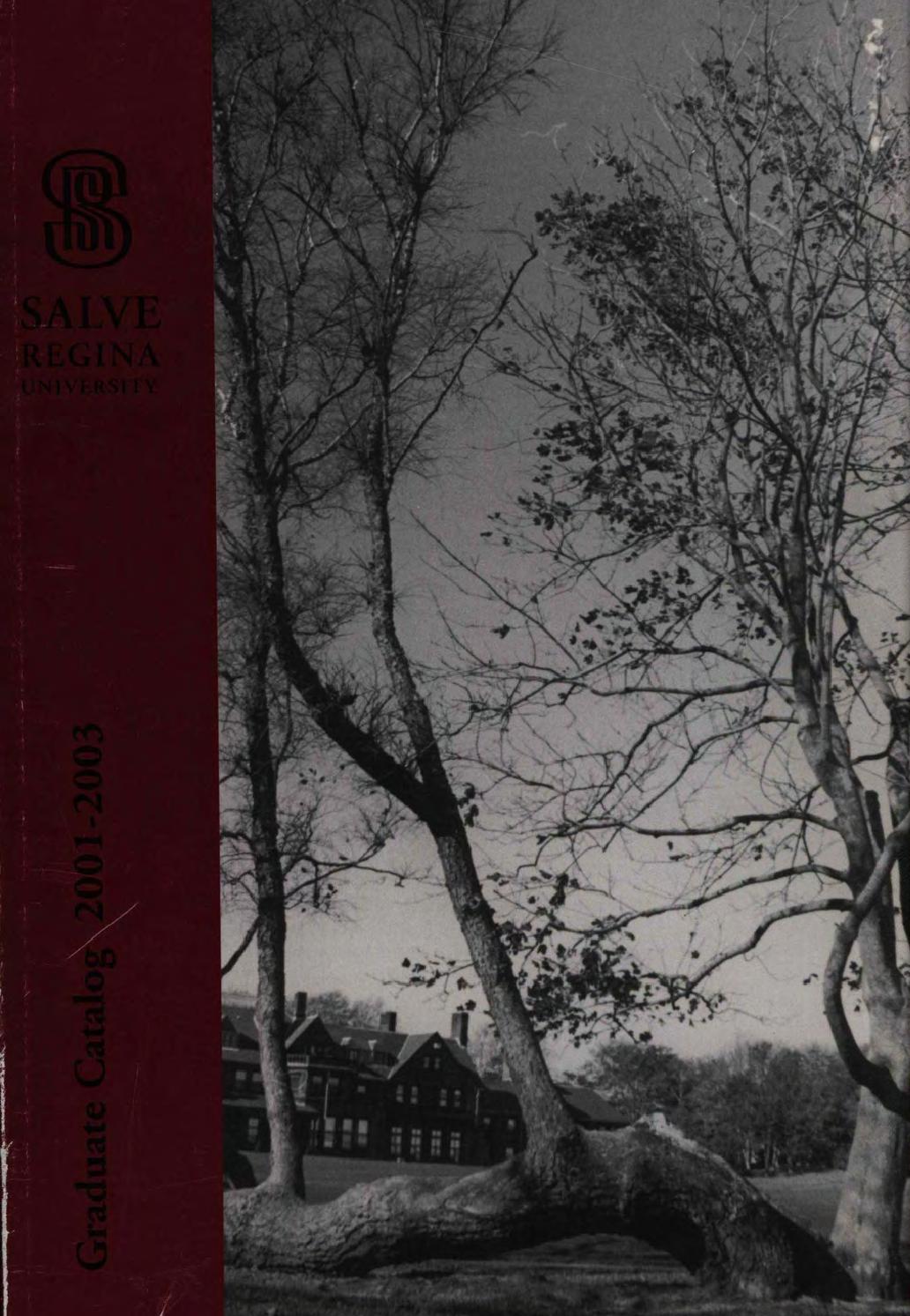 Salve Regina University 20012003 Graduate Catalog by McKillop Library