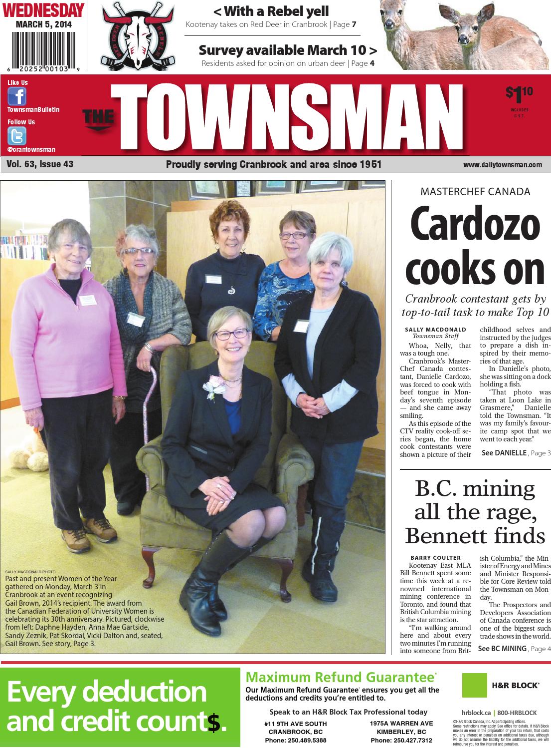 Cranbrook Daily Townsman, March 05, 2014 by Black Press Media Group Issuu