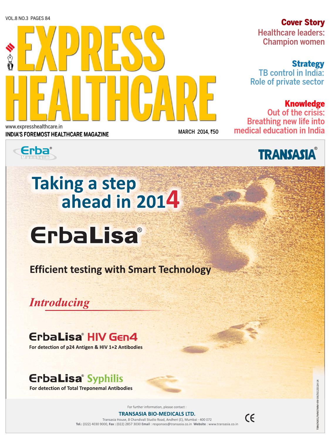Express Healthcare March 2014 By Indian Express Issuu