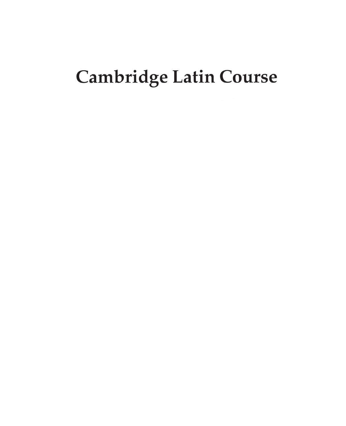 Cambridge Latin Course Book II (fourth edition) by Cambridge ...
