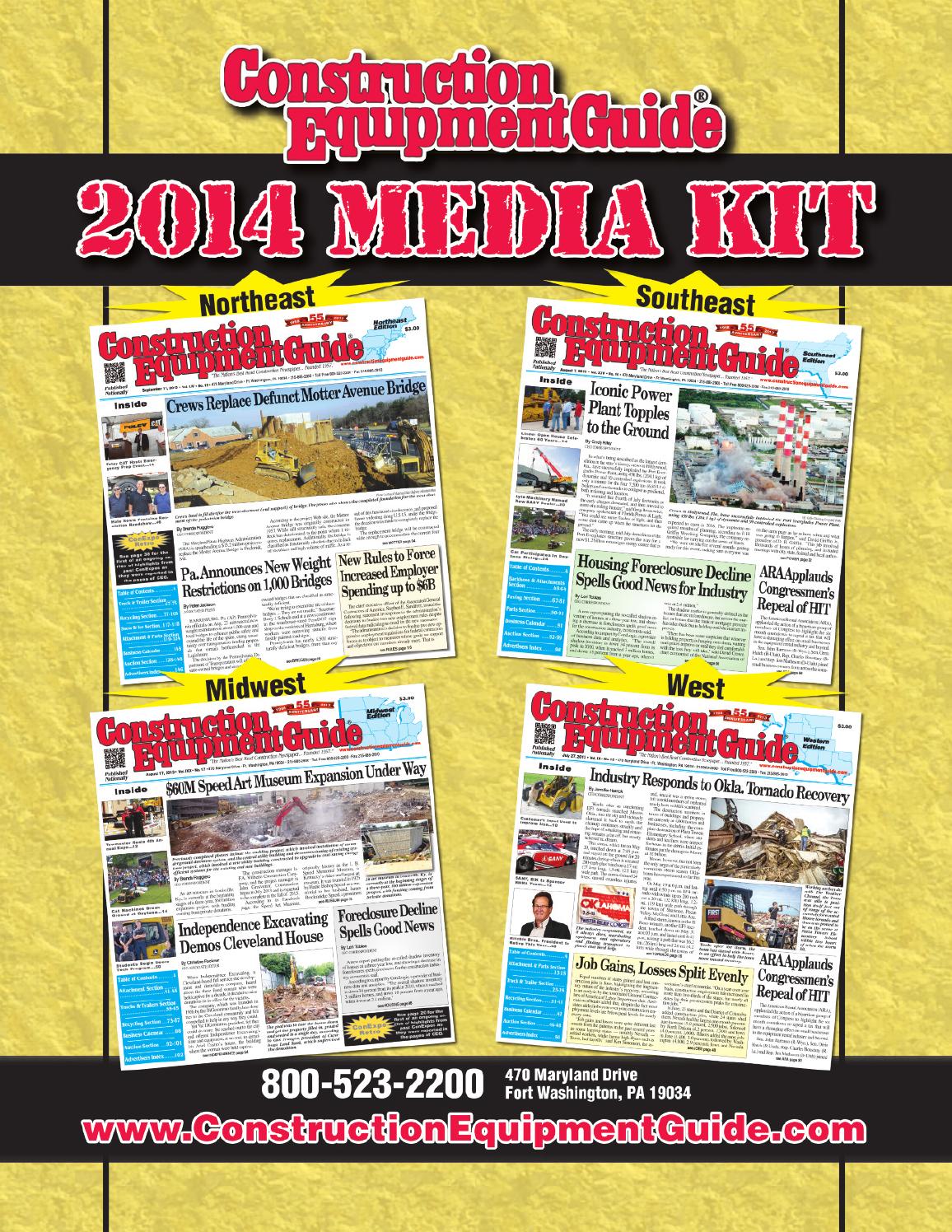 CEG 2014 Media Kit by Construction Equipment Guide Issuu