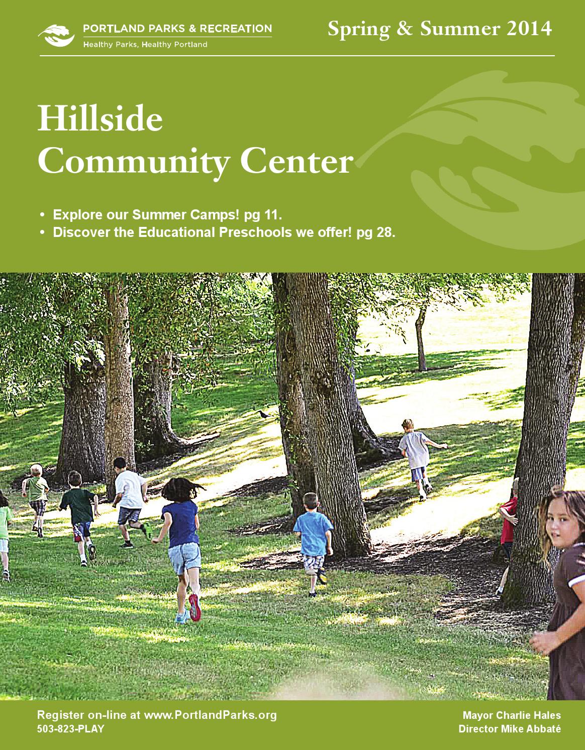 Hillside Community Center Spring/Summer Activities 2014 by Portland