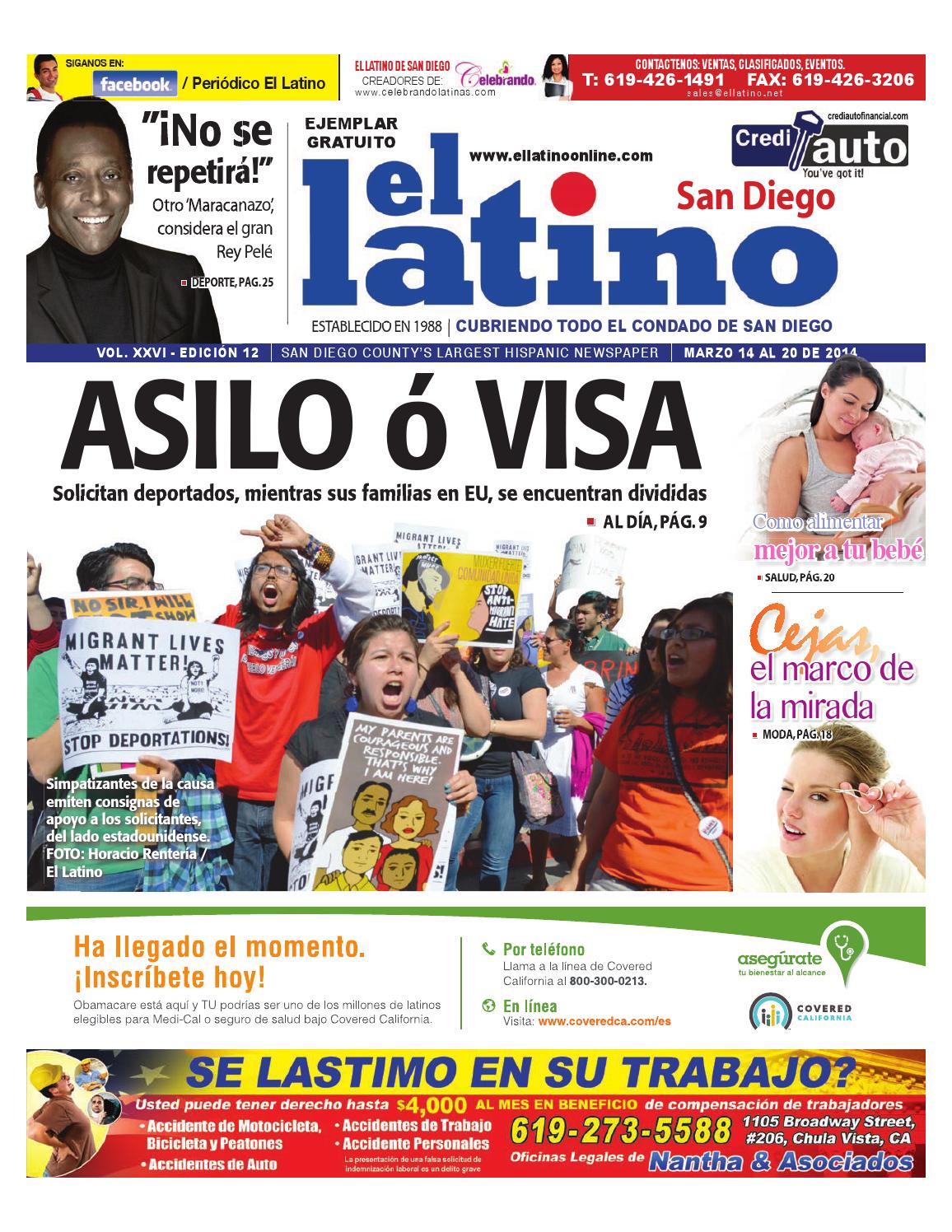 Marzo 14 al 20 del 2014 by El Latino San Diego Newspaper Issuu