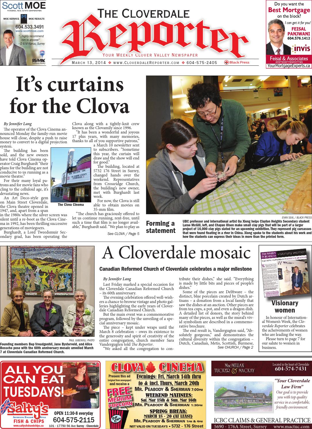 Cloverdale Reporter, March 13, 2014 by Black Press Media Group Issuu
