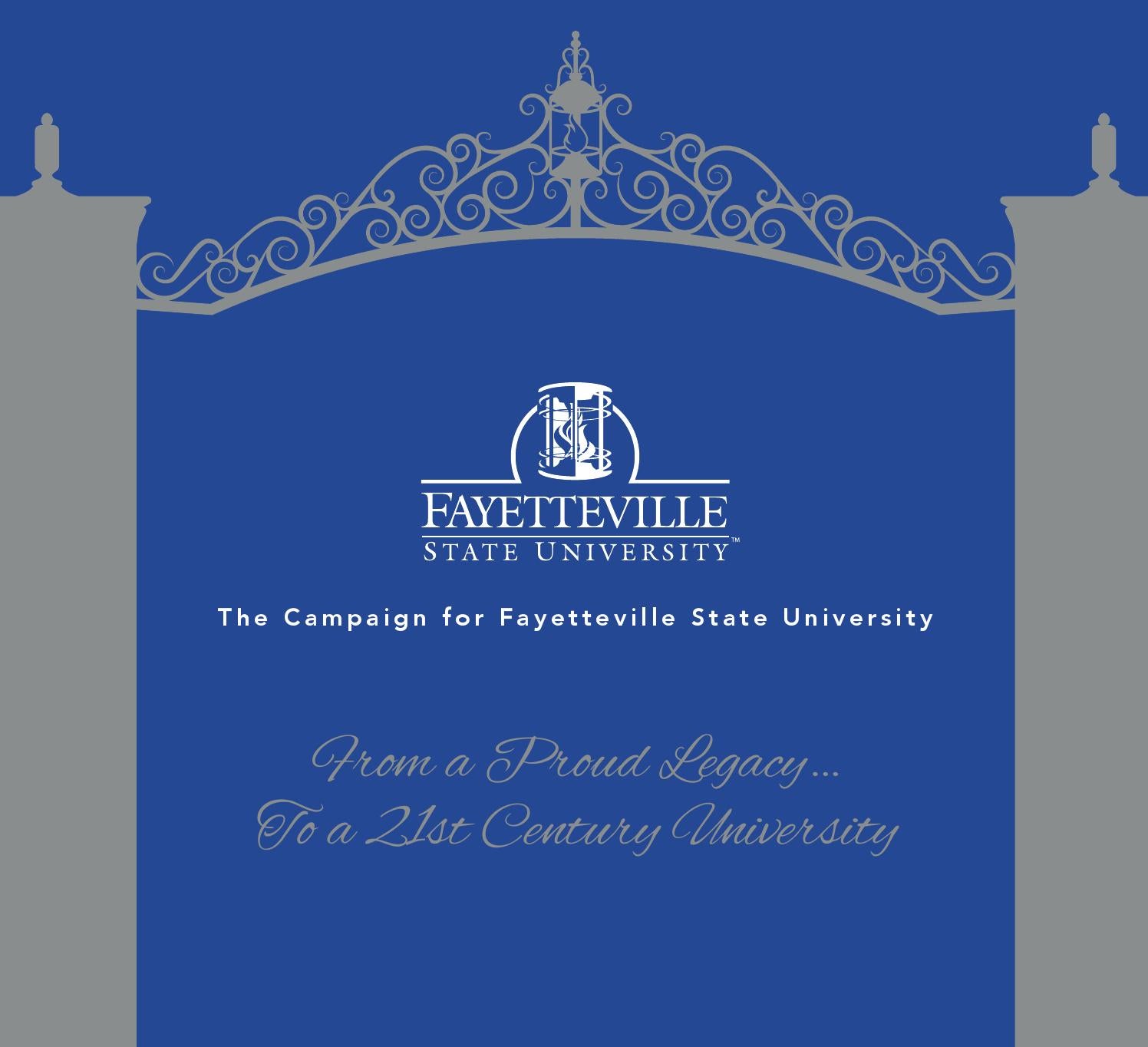 Fayetteville State University Campaign At A Glance by Fayetteville