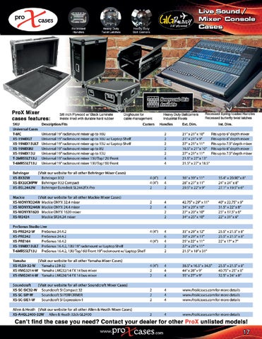 ProX Cases 灯饰目录 2014a 第 17 页