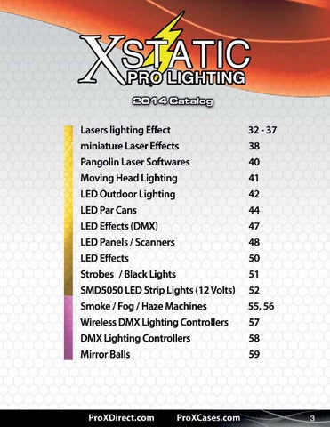 ProX Xstatic Pro 灯饰目录 2014a 第 3 页