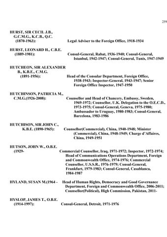 British Diplomats Directory: Part 1 of 4 by FCDO Historians - Issuu