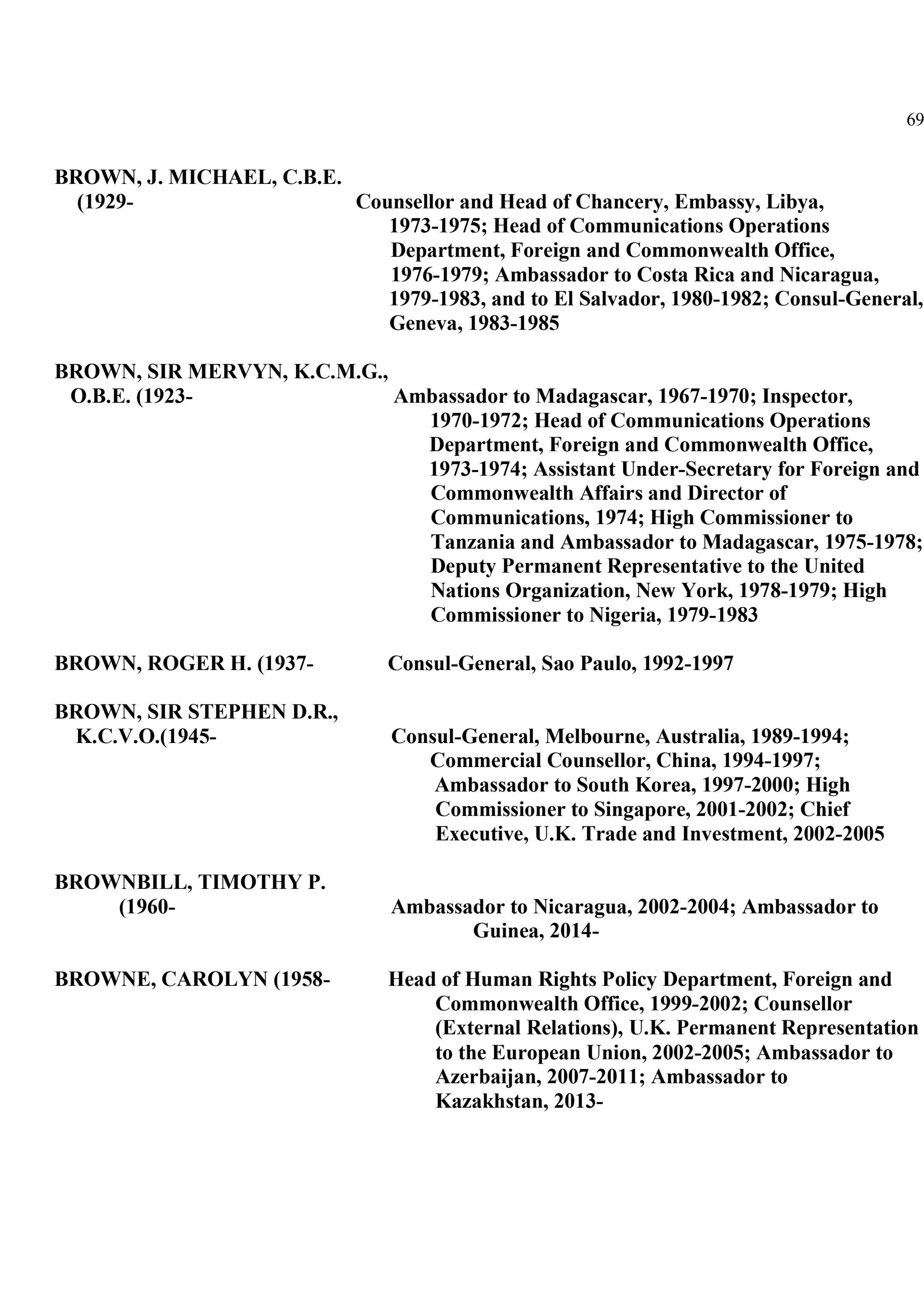 British Diplomats Directory Part 1 Of 4 By Fcdo Historians Issuu