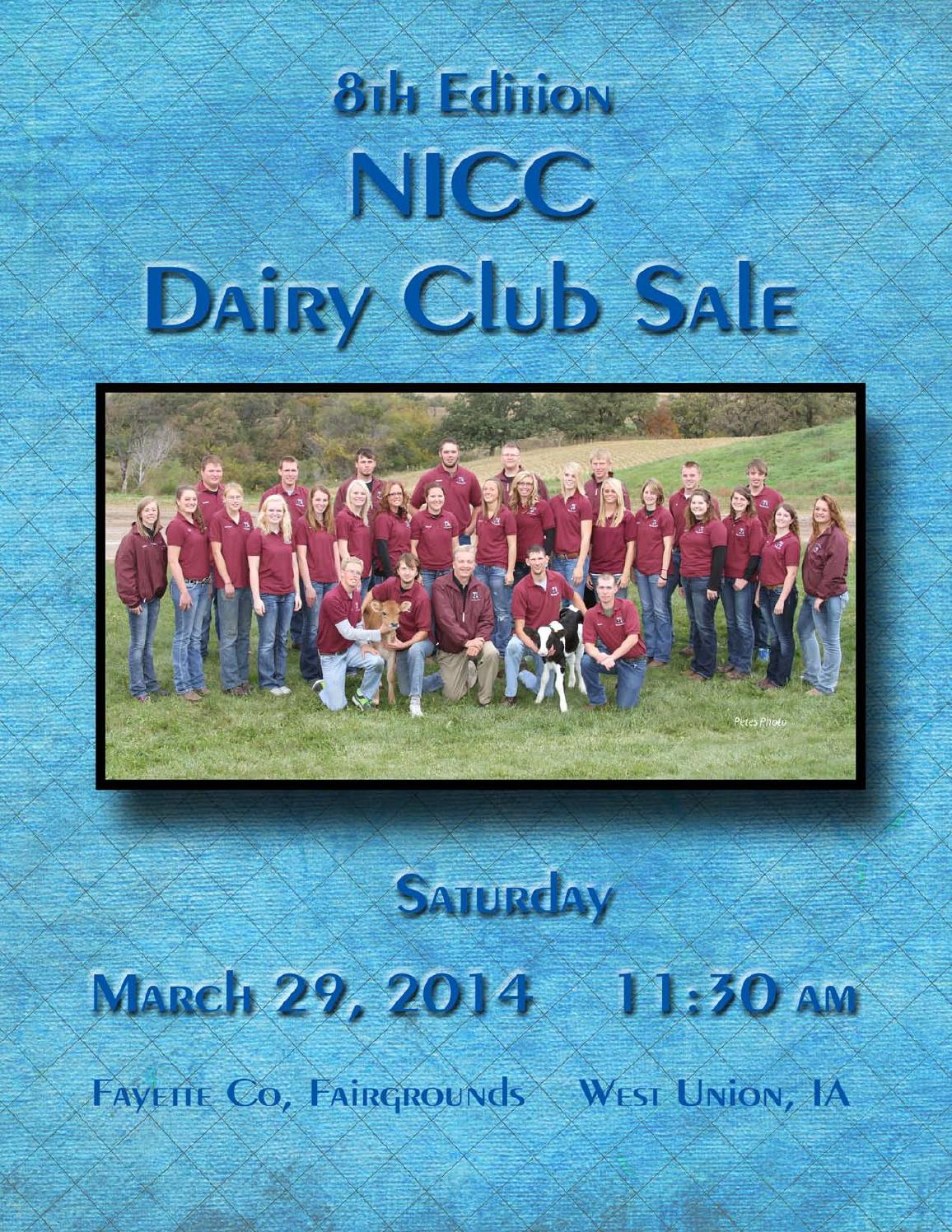 NICC Dairy Club Sale 2014 by Dairy Agenda Today Issuu