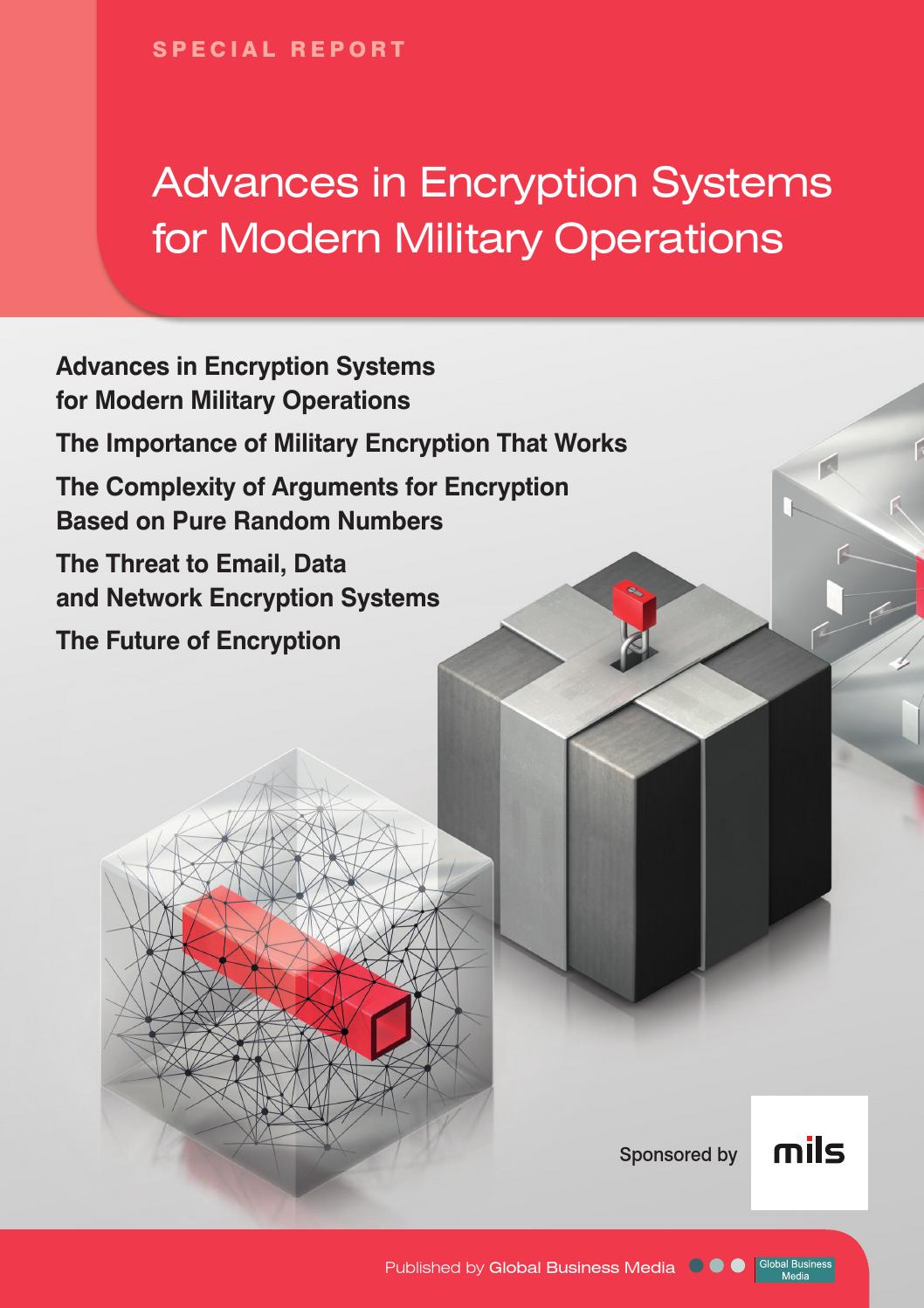Special Report – Advances in Encryption Systems for Modern Military ...