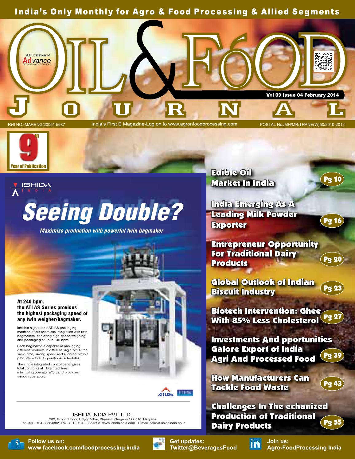 Oil & foods february 2014 by Advance Info Media & Events Issuu
