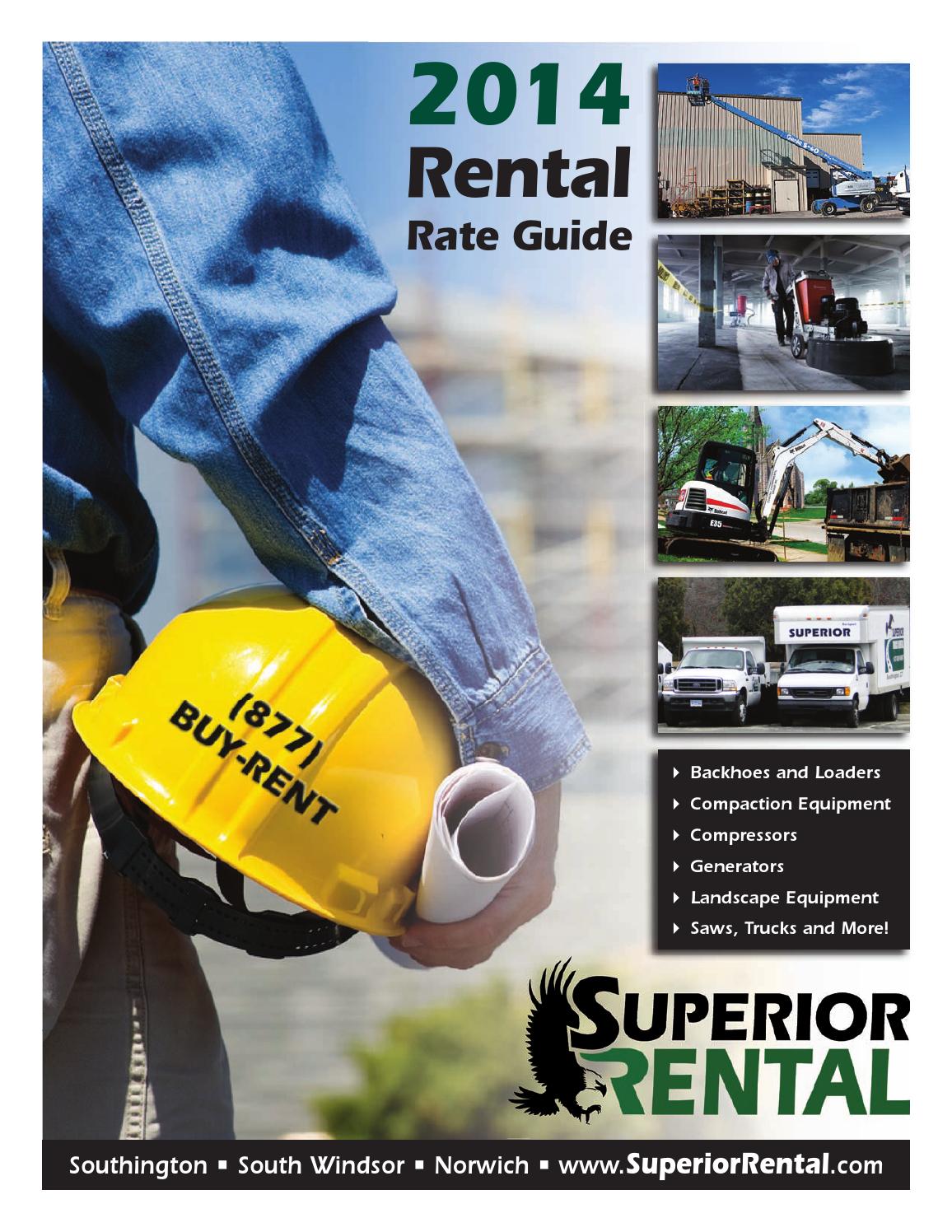 2014 Rental Rate Guide by Superior Rental Issuu