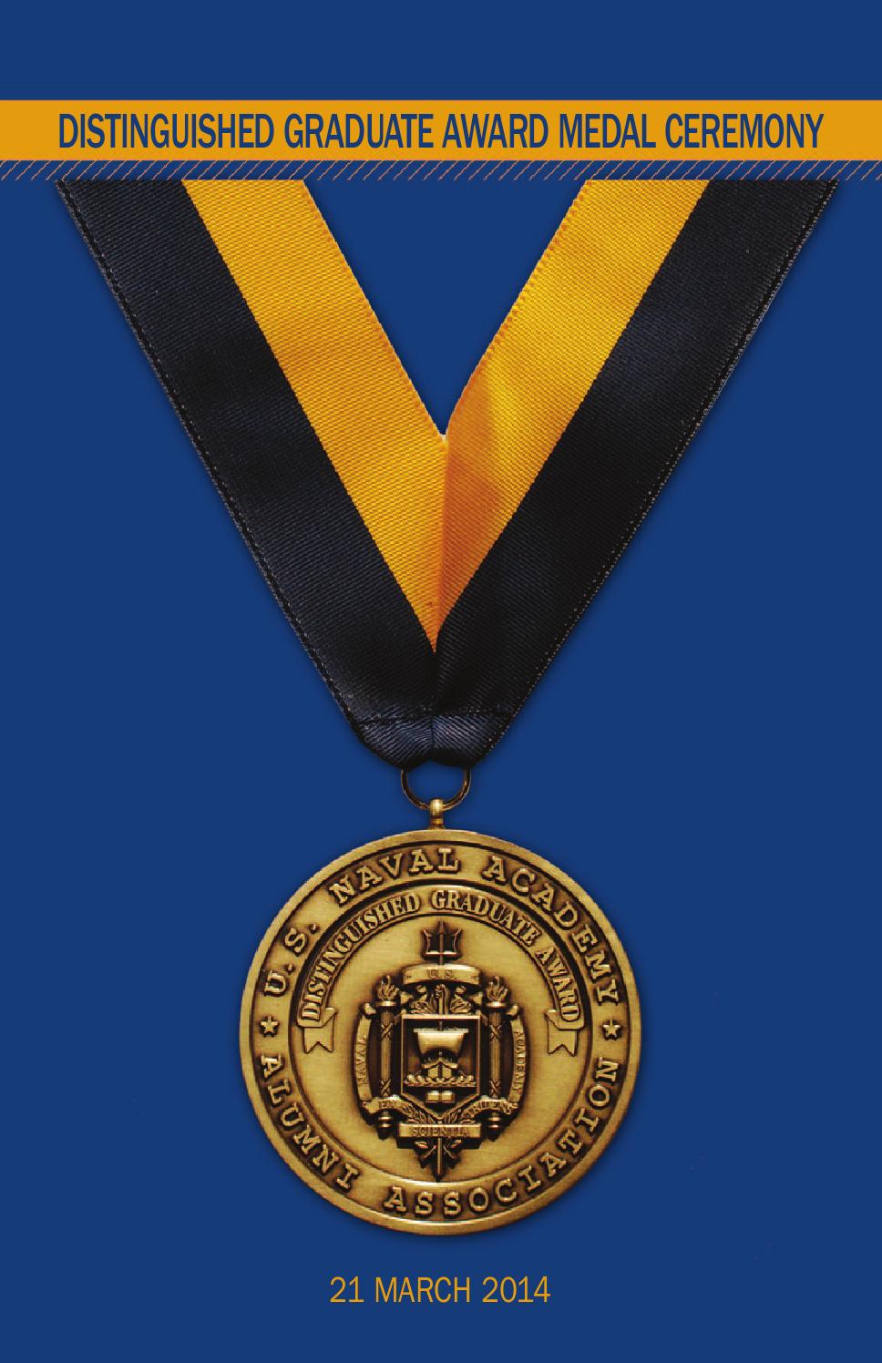 2014 Distinguished Graduate Award Ceremony Program by U.S. Naval