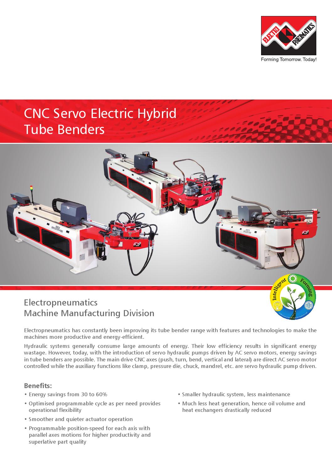 Tube Benders Leaflet by ELECTROPNEUMATICS & HYDRAULICS (INDIA) PVT. LTD