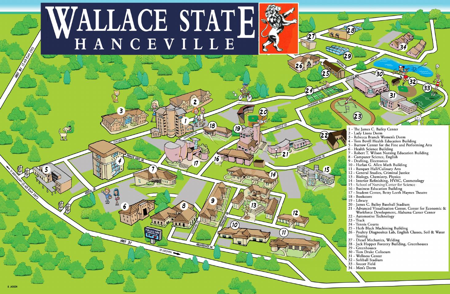 Wallace State Map 2014 By Wallace State Community College Issuu