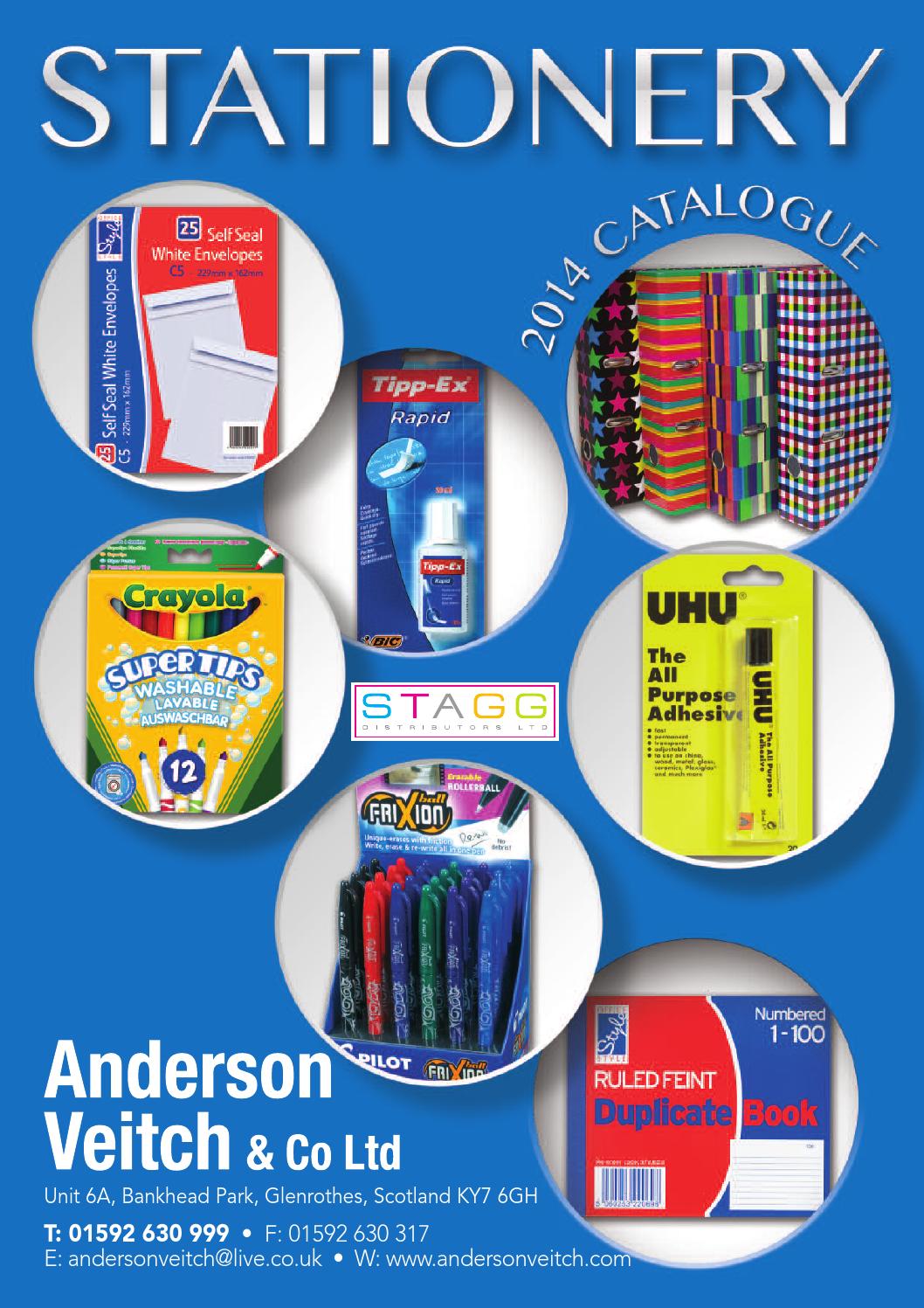 STAGG Stationery Catalogue 2014 AV by STAGG Distributors Issuu
