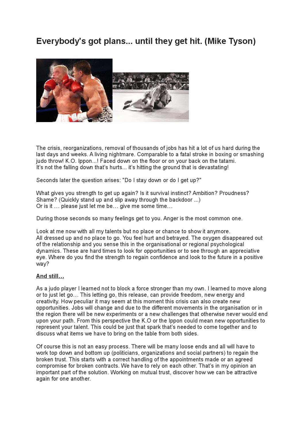 Everybody S Got Plans Until They Get Hit By Andre Swannet Issuu