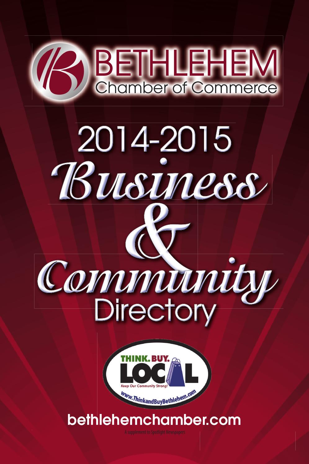 Bethlehem Chamber of Commerce Directory 20142015 by Spotlight Newspapers Issuu