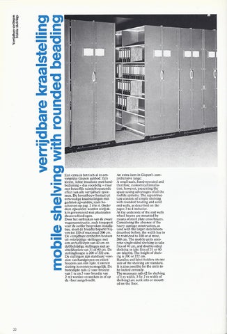 Gispen Collectie 家具目录 · Catalogus archiefsystemen 层架 systems, ca. 1983 第 22 页