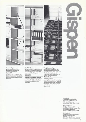 Gispen Collectie 家具目录 · Catalogus archiefsystemen 层架 systems, ca. 1983 第 3 页