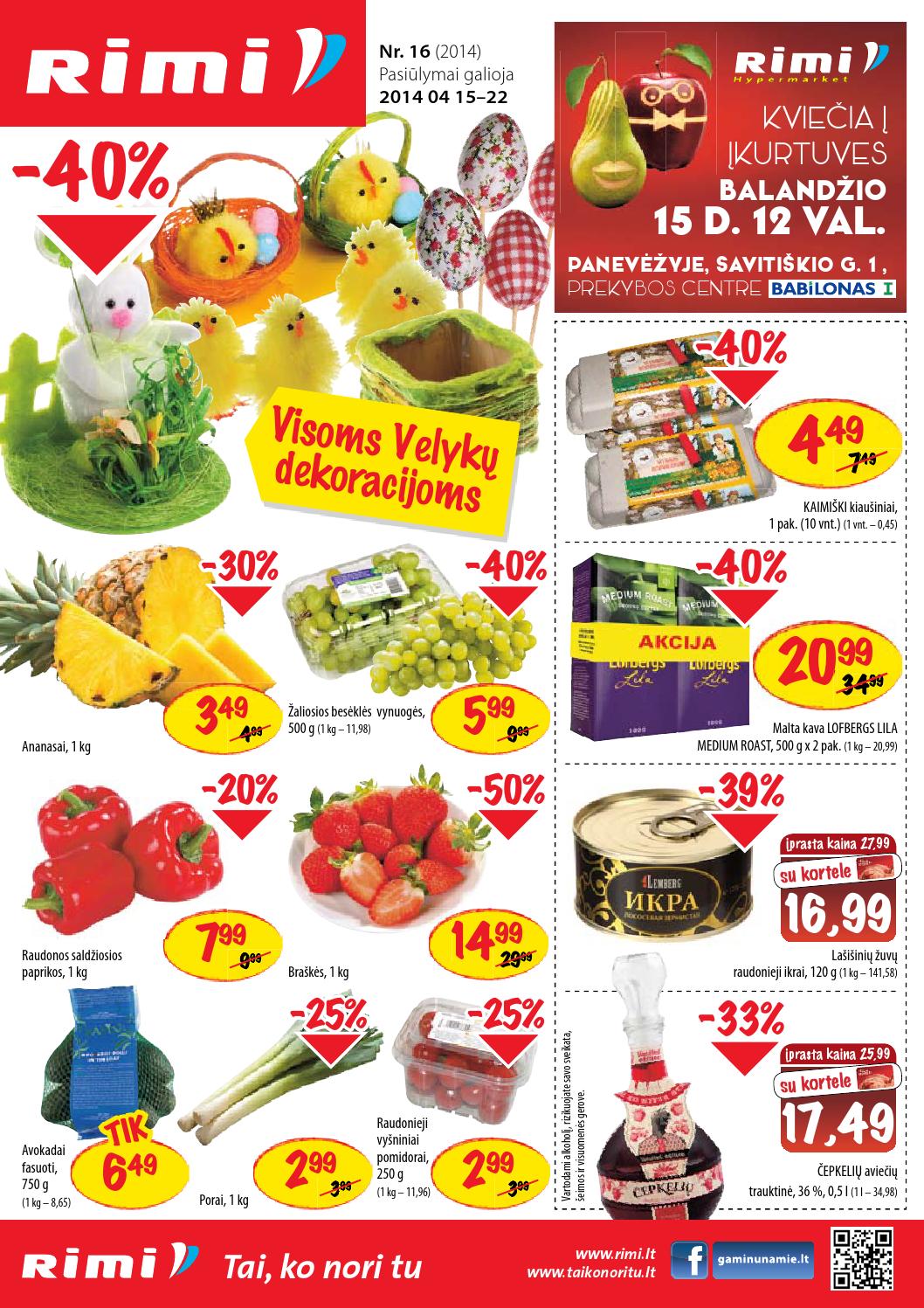 Free From Food Rimi Rimi Hypermarket Nr.16-2014 by Rimi - Issuu
