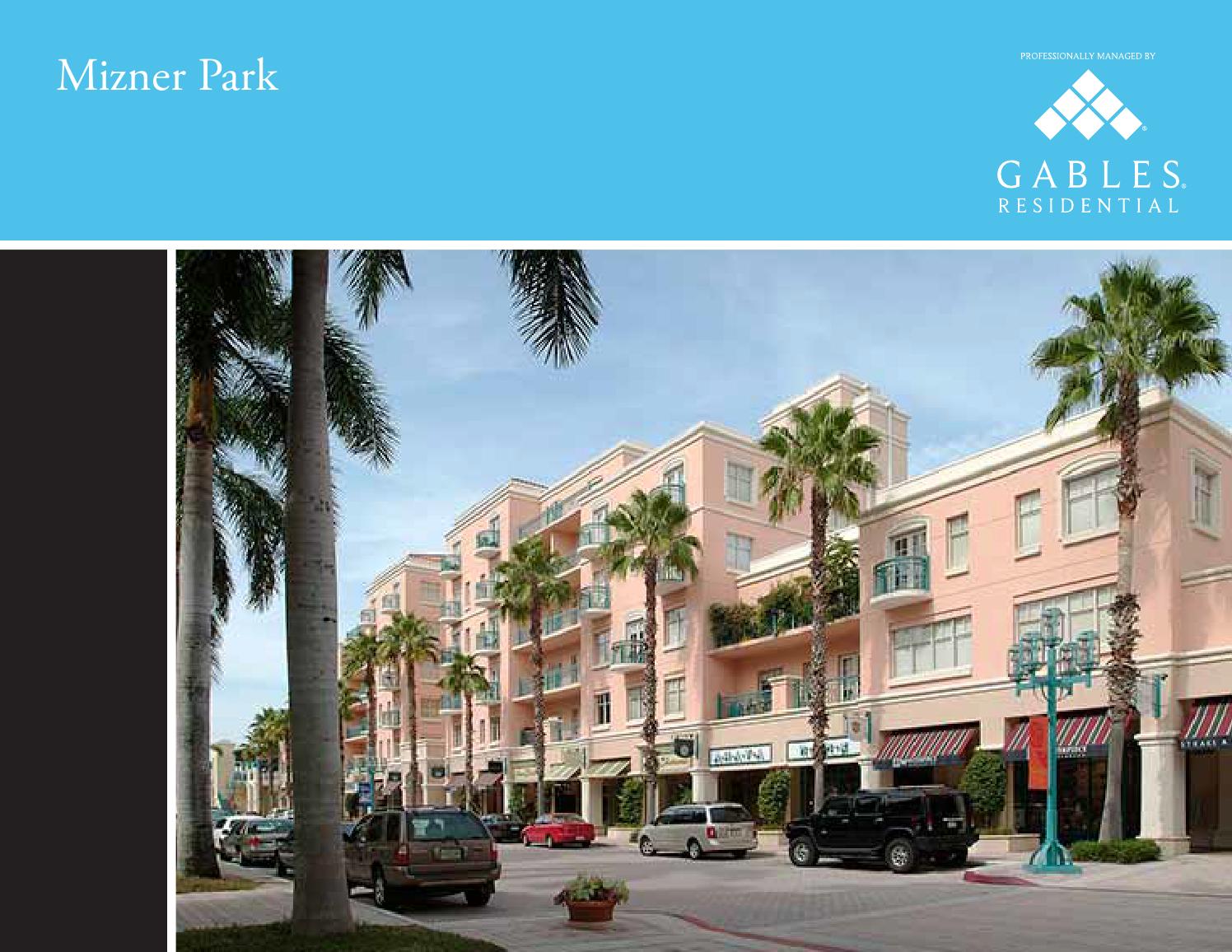 Mizner Park Apartments eBrochure by Gables Residential Issuu