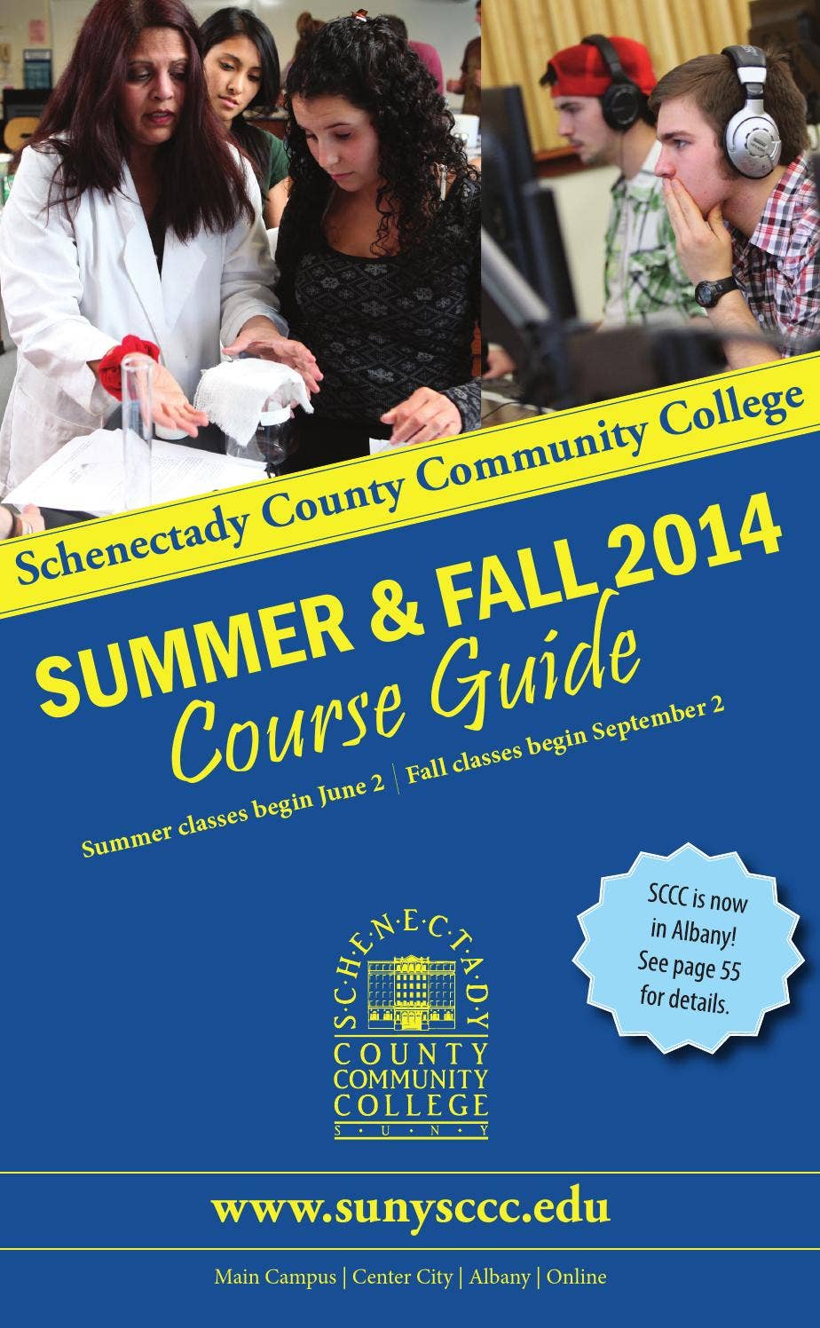Schenectady County Community College Summer and Fall 2014 Course Guide