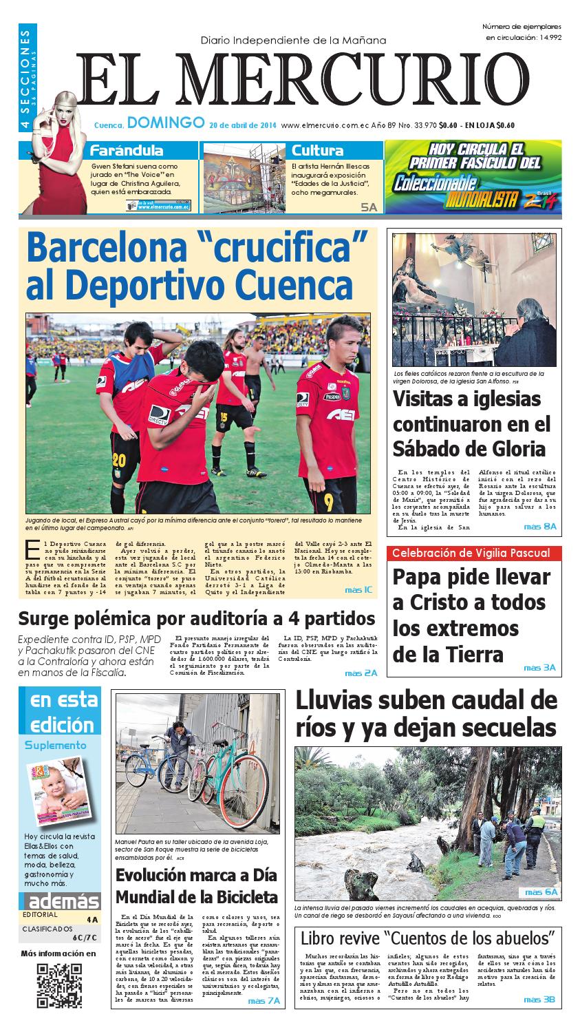 Hemeroteca 20 04 2014 By Diario El Mercurio Cuenca Issuu