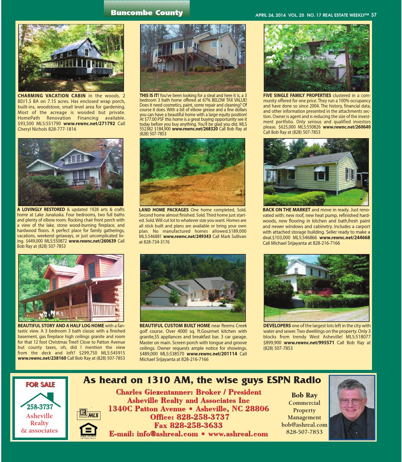 The Real Estate Weekly Vol 25 Issue 17 By Wnc Homes Real Estate